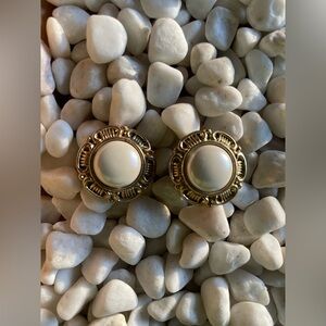 Pearl Clip On Earrings